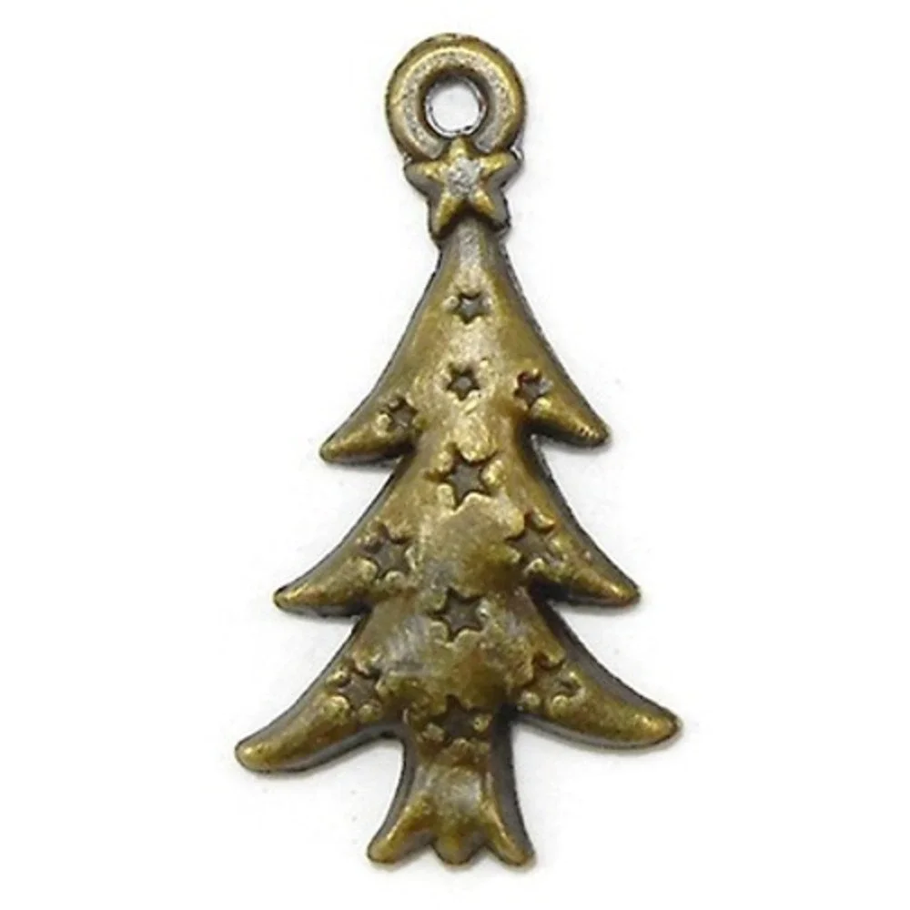 20pcs‎ Christmas Tree Charms for jewelry making
